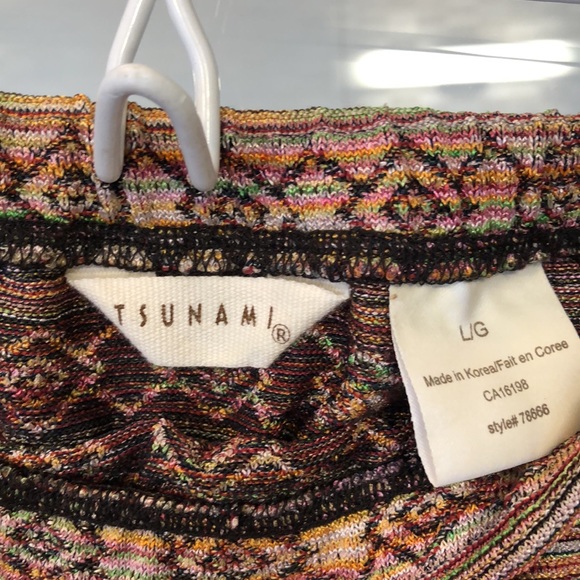 Beautiful barely-worn multicoloured knit maxi skirt. - Picture 3 of 4